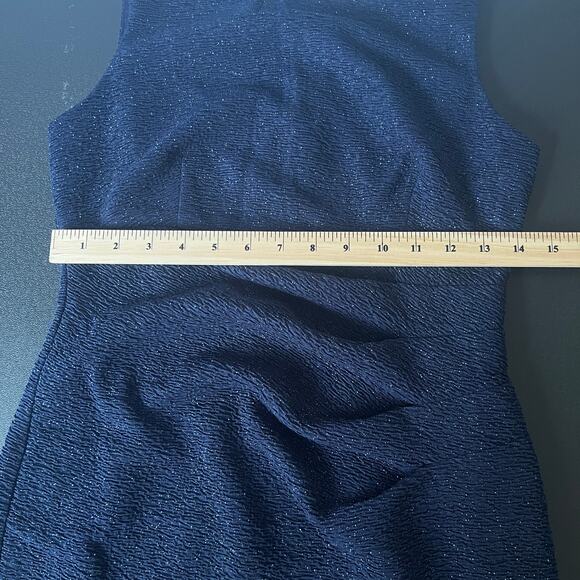 Eliza J Womens Midi Dress Petite 6 Metallic Party Cocktail Evening Wedding Guest - Picture 12 of 14